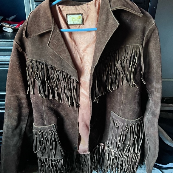 Authentic vintage 70’s pypsa Hippie suede leather jacket - Picture 1 of 3